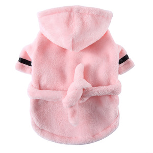 Accappatoio per Cani in Flanella di Poliestere, Stile Moderno, per Bulldog Francese e Gattini di Piccola/Media Taglia, Abbigliamento per Animali Domestici Stile Hotel per Tutte le Stagioni - Product Image 6