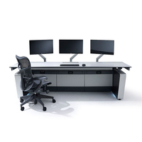 Prix d'usine du fournisseur, poste de travail d'urgence personnalisé, centre de commande de surveillance, console de salle de contrôle, bureau d'affichage