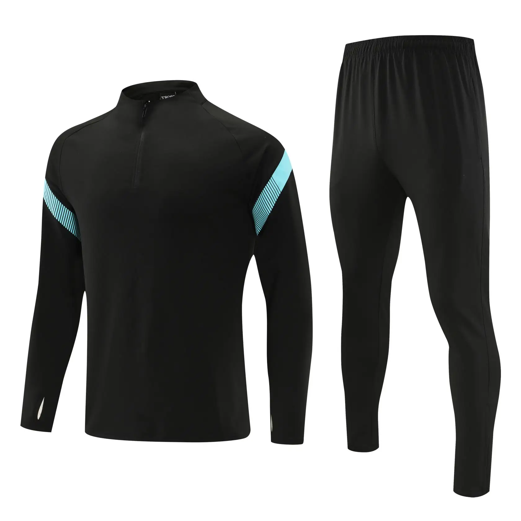 Novo item 2024 jaqueta de treino de malha com tecido 100 poliéster super poli para treino de corrida