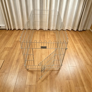 Clôture pour animaux de compagnie en acier inoxydable JGoet, rectangle pliable, pour petits chiens, utilisation en intérieur - Product Image 3