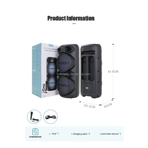 Produk Laris Manis Speaker BT Portabel Daya Tinggi untuk Luar Ruangan Dengan MIC, Speaker Bass DJ Ganda <span class=keywords><strong>8</strong></span> Inch, Subwoofer <span class=keywords><strong>Box</strong></span> Bass Kuat - Product Image 6