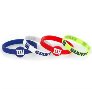 <span class=keywords><strong>New</strong></span> Orleans Saints 4パックカスタムシリコーンNFLTeamブレスレット32-チーム32-チームリストバンドサッカーファンのイベントパーティー - Product Image 2