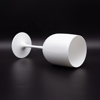 Logo personnalisé de luxe sans BPA incassable gobelet verre à vin en plastique style design classique pour la fête