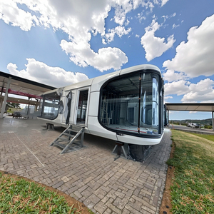 โซลูชั่นตู้คอนเทนเนอร์สำเร็จรูปขนาด 40 ฟุต รุ่นประหยัดพลังงาน ผลิตจากแผ่นแซนวิช สำหรับร้านกาแฟ ห้องทำงาน และบ้านพักอาศัยแบบโมดูลาร์ - Product Image 2