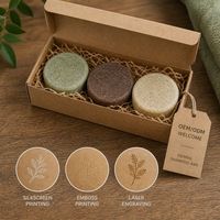 Sabun Vegan Mewah Buatan Tangan Alami Jahe Batangan Sampo Padat untuk Penggunaan Keluarga di Rumah
