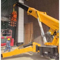 Direto da Fábrica CE Guindaste Aranha com Lança Articulada Hidráulica, Controle Remoto, Esteira, Cesto Tripulado, Capacidade de 8 Toneladas, Motor, 18m de Alcance