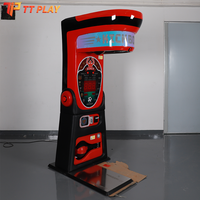 Machine de boxe à monnayeur très populaire avec affichage LED du score pour parcs d'attractions, salles de jeux et lieux de divertissement