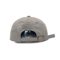 Katoenen Oxford stof patch geborduurde patroon groothandel 6-delige 100% katoenen baseball caps voor volwassenen met metalen gesp