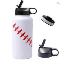 Gourde isotherme portable en acier inoxydable 304 avec couvercle torsadé et large ouverture pour la gym, les voyages, la course à pied, la randonnée et l'aventure