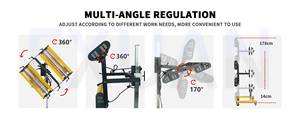 Lampe de séchage infrarouge à ondes courtes pour peinture automobile, <span class=keywords><strong>chauffage</strong></span> de carrosserie avec minuterie intelligente, support réglable et <span class=keywords><strong>mobile</strong></span> pour le séchage - Product Image 5