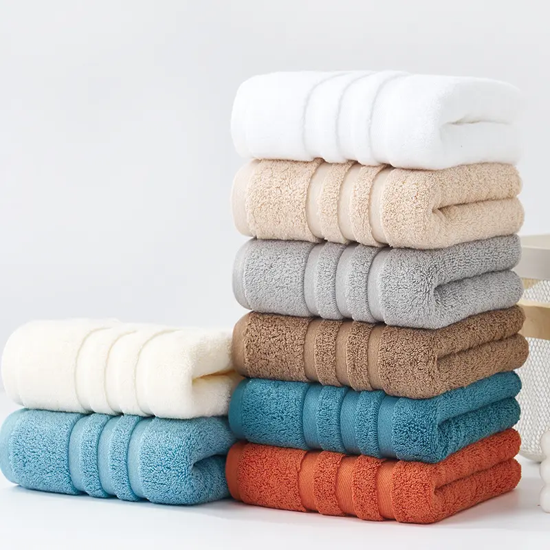 Custom Logo Multi Colors Thickened Bath Towels High Quality Gift Soft Absorbent Face Towel