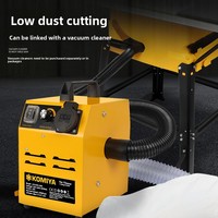 Scie à table de coupe 255 mm 2000 W ++ Aspirateur + Support à double rouleau pour la coupe du bois Vente au détail