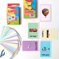 Impression personnalisée de cartes flash couleur fruits lettres Alphabet couleurs formes et chiffres cartes flash éducatives pour tout-petits d'âge préscolaire
