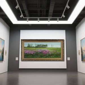 Peinture à l'huile peinte à la main de qualité musée sur toile <span class=keywords><strong>Art</strong></span> original pour salon sur le thème du paysage naturel - Product Image 4