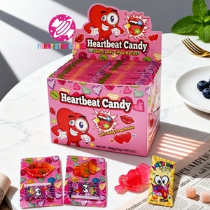 ลูกอมขนมป๊อปร็อคฮาลาลลูกอมลูกอมเยลลี่เยลลี่นิ่มรูปหัวใจรูปปากแดง - Product Image 1