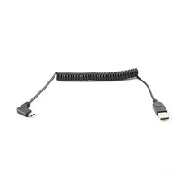 Cable adaptador en espiral de carga rápida Micro USB macho a Tipo C hembra