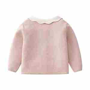 Conjunto de Ropa para Niñas Primavera 2022, Cárdigan a Rayas con Lazo y Falda Plisada, Conjunto de Ropa Tejida para Niñas Pequeñas - Product Image 4