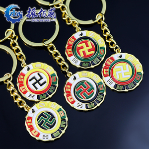 Portachiavi della Cultura Cinese Produttore all'Ingrosso Alta Qualità in Lega di Zinco Logo Trademark Gossip Smalto Morbido Portachiavi Durevole - Product Image 5