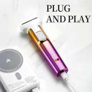 Rasoio Elettrico 4 in 1 per Donne con Display Digitale, Ricaricabile USB/Type-C, Lavabile, per <span class=keywords><strong>Naso</strong></span>, Sopracciglia e Corpo - Product Image 3