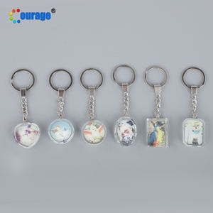 Llavero de Cristal de Alta Calidad para Sublimación, Llaveros de Cristal en Blanco para Sublimación, Llaveros de Cristal para Sublimación <span class=keywords><strong>BSK</strong></span>-<span class=keywords><strong>01</strong></span> - Product Image 2