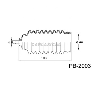 Pièces en caoutchouc automatiques de direction assistée à crémaillère <span class=keywords><strong>botte</strong></span> pas. RP-2003 <span class=keywords><strong>botte</strong></span> de poussière OE No.45536-12030 - Product Image 2