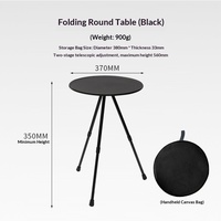Table pliante ronde d'extérieur, portable, facile à ranger, petite, réglable, table de camping, trépied, style de vie, loisirs, mobilier d'extérieur