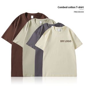 2024 High Quality Wholesale 100% Cotton <b>Tshirts</b> for Men T Shirts Plain Custom DTG Printing Oversized <b>White</b> Blank T-Shirt - Product Image 3