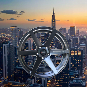 Nouveau OEM Unique cinq rayons <span class=keywords><strong>17</strong></span> <span class=keywords><strong>pouces</strong></span> roue en alliage d'aluminium noir mat pour Honda pour <span class=keywords><strong>BMW</strong></span> série <span class=keywords><strong>1</strong></span> 5x10 0/114.3 PCD 15/33mm roues de voiture - Product Image 5