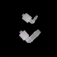 Sambungan Putar Plastik 2-Piece Male Luer Lock untuk Selang Barb 3/32 hingga 1/4 Inch dengan Konektor Male Luer Lock