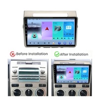 Autoradio Android avec écran IPS 9 pouces, GPS, amplificateur, Carplay, Android Auto pour Toyota Corolla Verso 2004-2009