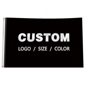 Low Price Durable Waterproof Polyester Custom Flags Aluminum Flagpole Bulk Orders <b>Small</b> Advertising Logo Print Fast Delivery - Product Image 1