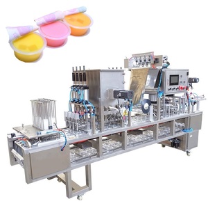 Máquina de llenado y sellado de vasos de agua Mineral de 500ml, cono de helado y champú/conos de Gel, volúmenes de líquido viscoso, componentes centrales PLC - Product Image 6
