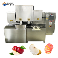 Éplucheuse à pommes commerciale de qualité alimentaire en acier inoxydable 304, machine à éplucher les fruits à haut rendement et faible déchets pour usage industriel