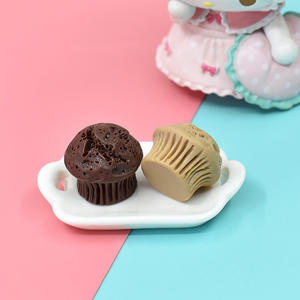 Abalorios de resina 3D con forma de cupcake, cabujones de resina Kawaii para simulación de comida en miniatura para casas de muñecas, para la fabricación de joyas DIY y pulseras - Product Image 5