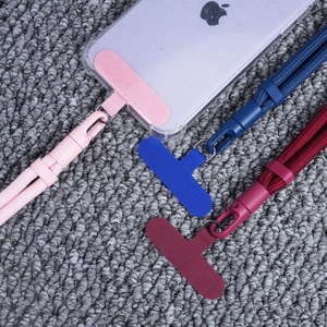 RTS Adjustable Eco-Friendly Durable Nylon Crossbody Cell Phone Strap Universal Neck Lanyard with Phone Tether Patch Customized