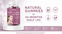 Gummies de beauté anti-âge OEM avec Resvératrol et Quercétine pour une peau plus jeune, 60 unités, antioxydant pour adultes