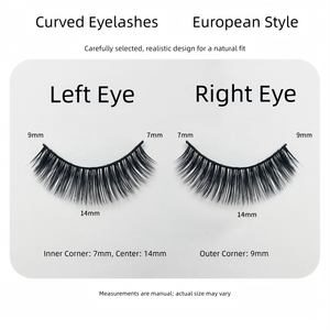 <span class=keywords><strong>Cils</strong></span> noirs à bandes, longueurs mixtes naturelles 14mm, bande transparente invisible, effet œil de chat, faux <span class=keywords><strong>cils</strong></span> en fourrure 3D, réutilisables - Faits à la main 0.03mm - Product Image 3
