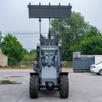 Chargeuse sur pneus compacte HTWL-920, mini-chargeuse frontale articulée pour l'agriculture et le déneigement