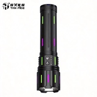 Lampe torche laser ultra-lumineuse en alliage d'aluminium avec zoom, sangle d'épaule, indice de protection IP55, portée de faisceau de plus de 1000 m, portable pour le camping en extérieur