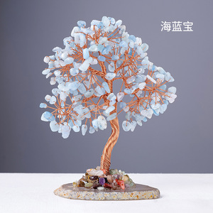 Prosperidade Riqueza Árvore De Cristal Único Presente Artesanato Gemstone Dinheiro Árvores - Product Image 6