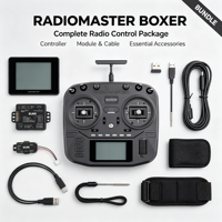 Radiomaster Boxer : Radio ELRS 16 canaux économique avec émetteur compact en plastique EdgeTX 2,4 GHz pour FPV