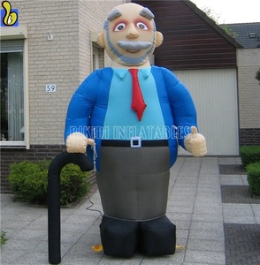Gran inflable viejo Abraham de dibujos animados globo de cumpleaños/evento - Product Image 5