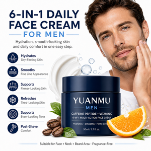 Routine de soin de la peau <span class=keywords><strong>anti</strong></span>-âge, <span class=keywords><strong>anti</strong></span>-rides, hydratant quotidien pour hommes, crème visage 6-en-1 pour hommes - Product Image 2