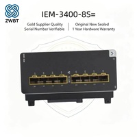 Module d'extension fibre optique Cisco Switch Catalyst IEM-3400-8S= 8 ports SFP 1000BASE, extensible à 18 ports au total, consommation électrique 27W