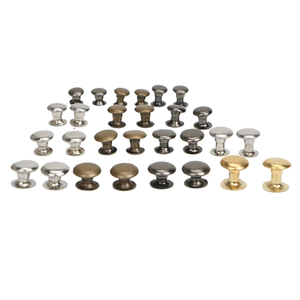 Rivets métalliques ronds en cuivre à face unique, pour cuir, à capuchon creux, en stock - Product Image 1