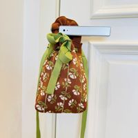 Sac à téléphone tulipe de style coréen, nouvelle collection printemps-été, en petite série, tissé, bandoulière et sac à main avec broderie florale