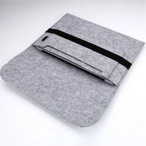 Funda de Fieltro Suave para Portátil con Logotipo Personalizado, Cierre Elástico, Organizador de Oficina Ligero para Kits de Bienvenida para Empleados - Product Image 5