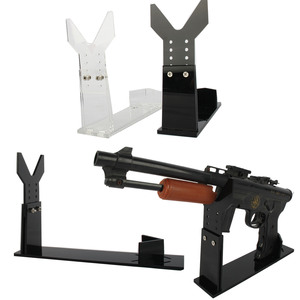 Factory Wholesale Acrylic <strong>Display</strong> Stand General <strong>Gun</strong> Holder 5 Gears Adjustable Clear Acrylic Short <strong>Gun</strong> Model Showing Rack - Product Image 6