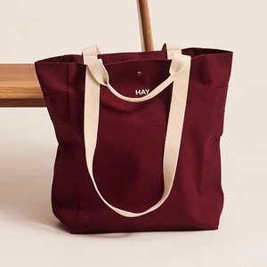 Chiusura multiuso quotidiano porta tutta la borsa della spesa con bottone in tela rossa - Product Image 6