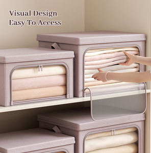 Caja de almacenamiento de algodón para el cuidado del bebé, organizador de armario, caja de almacenamiento, cajón - Product Image 5